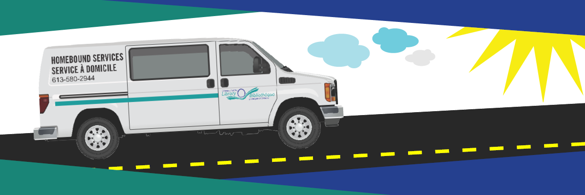 Homebound services van driving on a sunny day